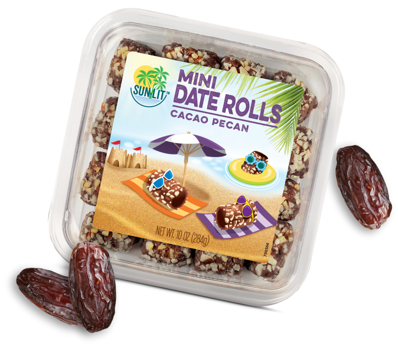 Date Rolls clamshell